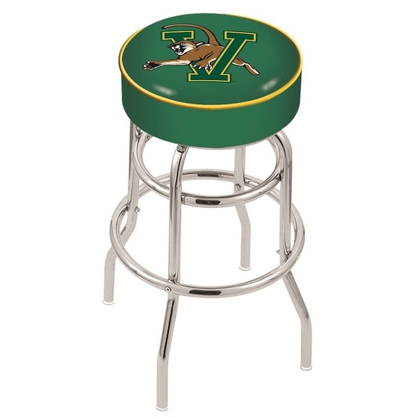 Holland Bar Stool Co 30" 4" Vermont Cushion Seat, Double-Ring Chrome Swivel Bar Stool - L7C130VERMNT