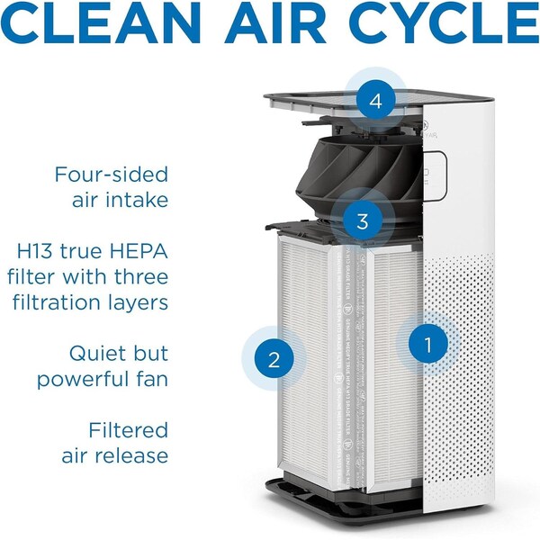 Medify Air Medify MA50 Genuine Replacement Filter for Smoke Smokers Dust Odors Pet Dander 2Pack 2PK - MA-50R-2