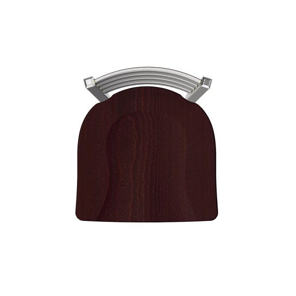 Holland Bar Stool Co 810 Contessa Stainless Steel 36in Swivel Bar Stool with Dark Cherry Oak Seat - 81036SSDCOAK