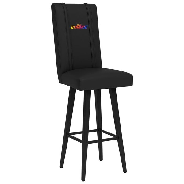 Dreamseat Swivel Bar Stool 2000 with All Elite Wrestling Dynamite Color Logo - XZ2000BSSBLK-PSAEW0003