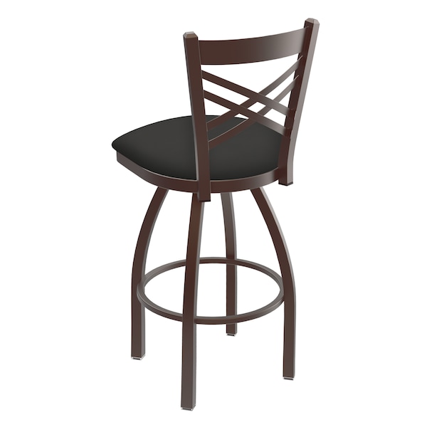 Holland Bar Stool Co 30" Swivel Bar Stool, Bronze Finish, Canter Iron Seat - 82030BZ008