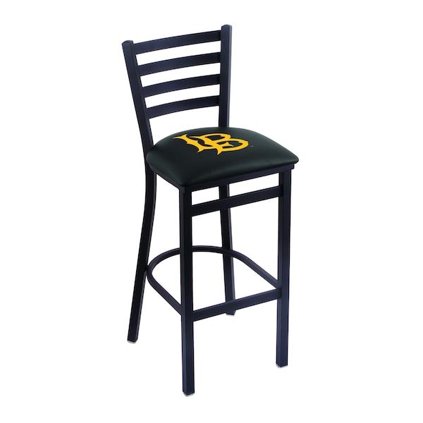 Holland Bar Stool Co 30" Blk Wrnkl Long Beach State Univ Station Bar Stool, Ladder Back - L00430LBSTUN