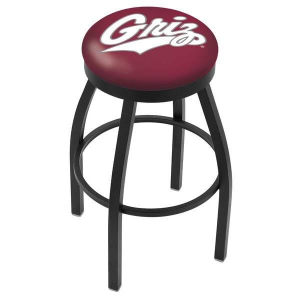 Holland Bar Stool Co 30" Blk Wrinkle Montana Swivel Bar Stool, Accent Ring - L8B2B30MONTUN