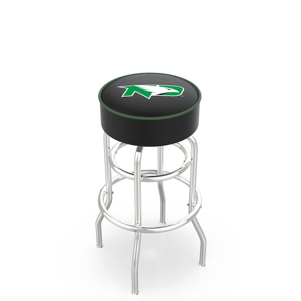 Holland Bar Stool Co 25" North Dakota Cushion Seat, 2-Ring Chrome Swivel Bar Stool - L7C125NORDAK
