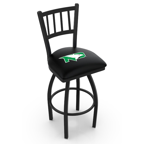 Holland Bar Stool Co 30" Blk Wrinkle North Dakota Swivel Bar Stool, Jailhouse Back - L01830NORDAK