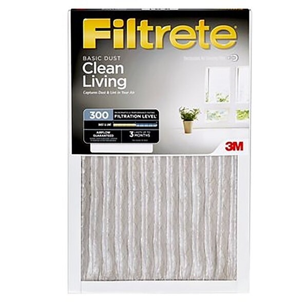 Filtrete 300DC6 Dust Reduction Filter, 20 in L, 16 in W, 6 MERV, 300 MPR - 300-4