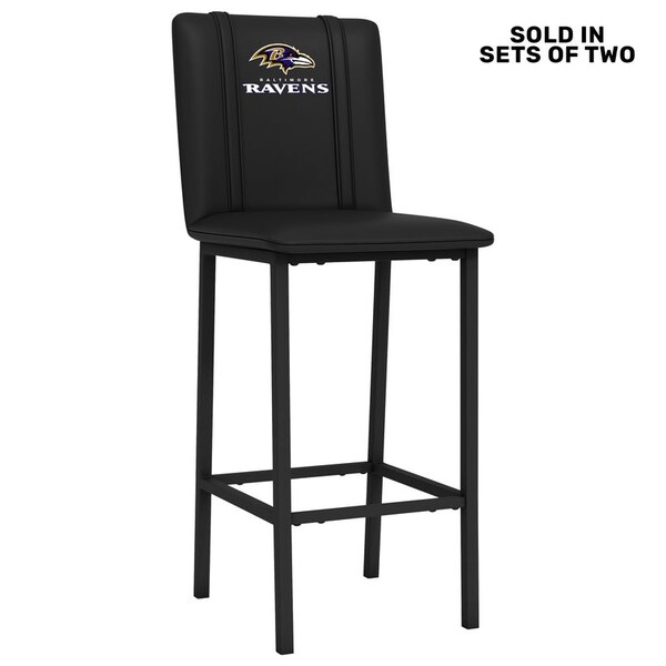Dreamseat Bar Stool 500 with Baltimore Ravens Secondary Logo, 2PK - XZ500BSDBLK-PSNFL20011A