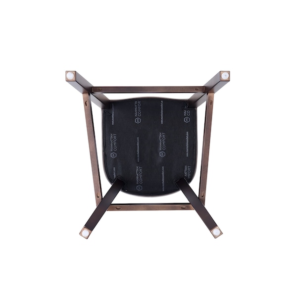 Manhattan Comfort Fifth Avenue Faux Leather Barstool in Pebble Grey - BS007-PE