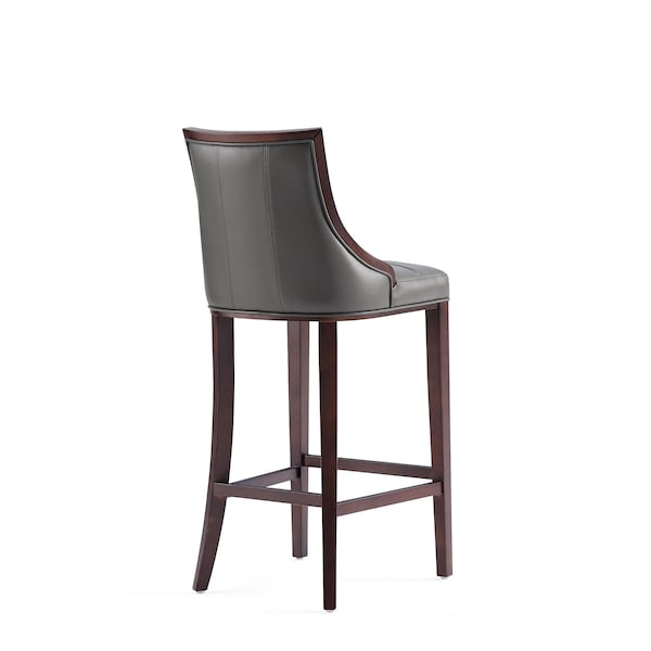 Manhattan Comfort Fifth Avenue Faux Leather Barstool in Pebble Grey - BS007-PE