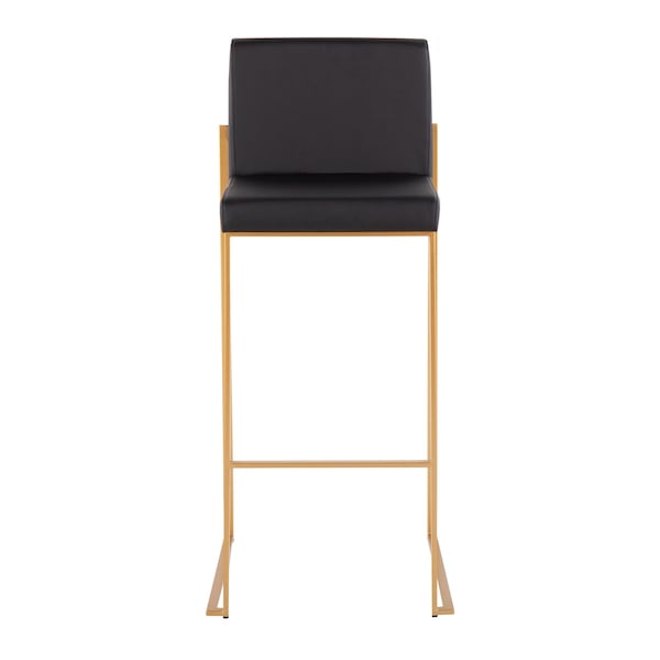 Lumisource Fuji High Back Barstool - Set of 2 PR - B30-FUJIHB AUBK2