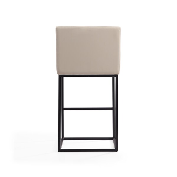 Manhattan Comfort Ambassador Barstool in Cream and Black - BS017-CR
