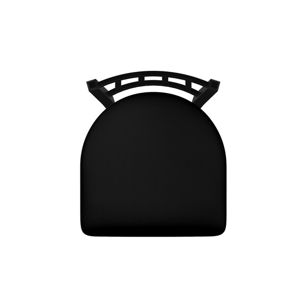 Holland Bar Stool Co 30" Swivel Bar Stool, Black Wrinkle, Black Vinyl Seat - 81030BWBLKVINYL