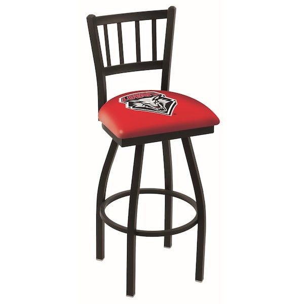 Holland Bar Stool Co 30" Blk Wrinkle New Mexico Swivel Bar Stool, Jailhouse Back - L01830NEWMEX