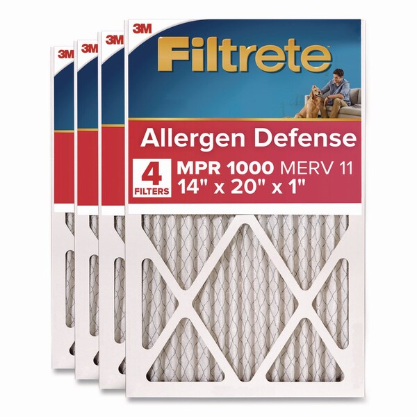 Filtrete Allergen Defense Air Filter, 12 x 20, 4PK - 9805-4CA