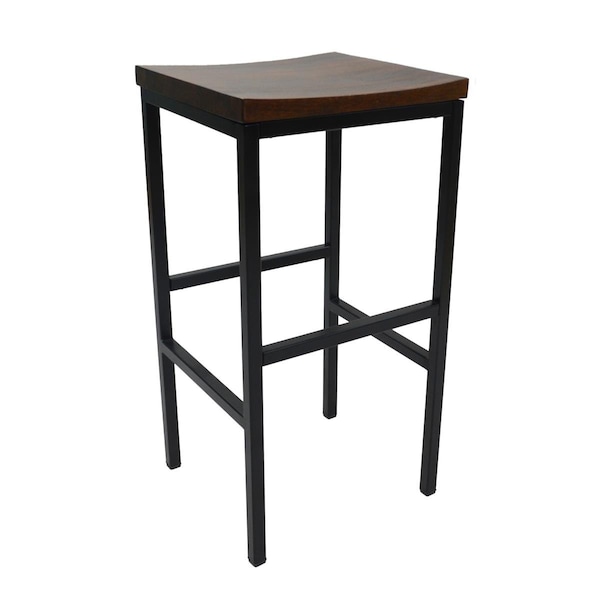 Guest Room 30 in. Aileen Bar Stool Chestnut & Black - GU2849925
