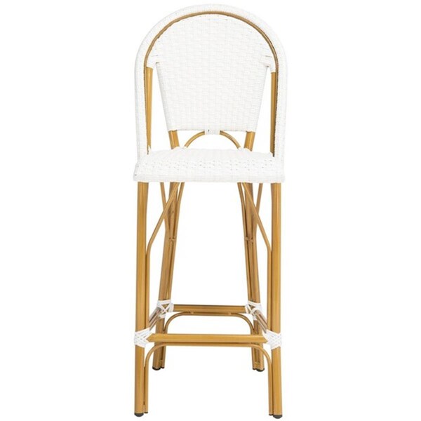 Safavieh 18.5 x 22 x 47 in. Ford Barstool - White - PAT4008C