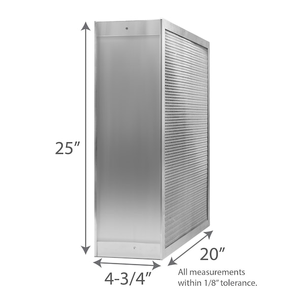 Air-Care 20"x25"x5"  Wide Body Washable Permanent Furnace Filters - ESS20255