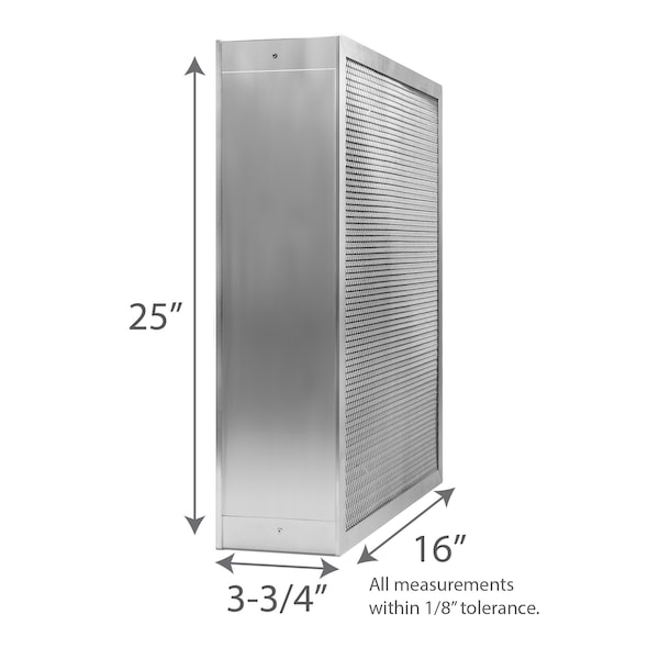 Air-Care 16"x25"x4"Wide Body Washable Permanent Furnace Filters - ESS16254