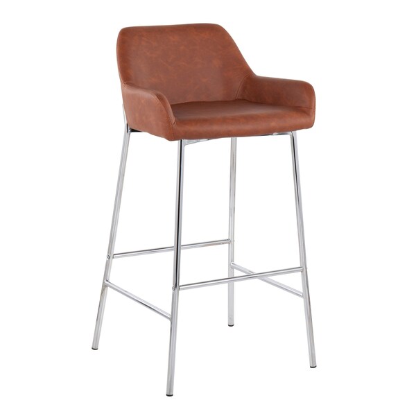 Lumisource Daniella Fixed-Height Bar Stool - Set of 2 PR - B30-DNLA2 CHRMPUCAM2