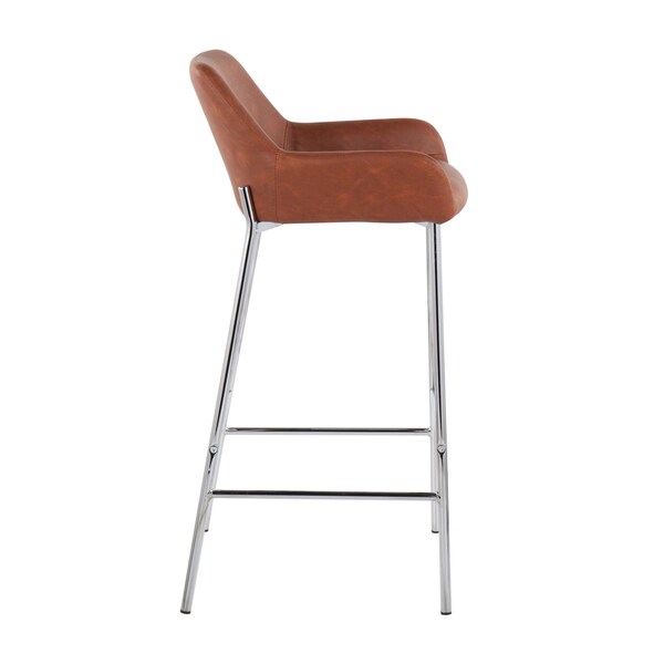 Lumisource Daniella Fixed-Height Bar Stool - Set of 2 PR - B30-DNLA2 CHRMPUCAM2