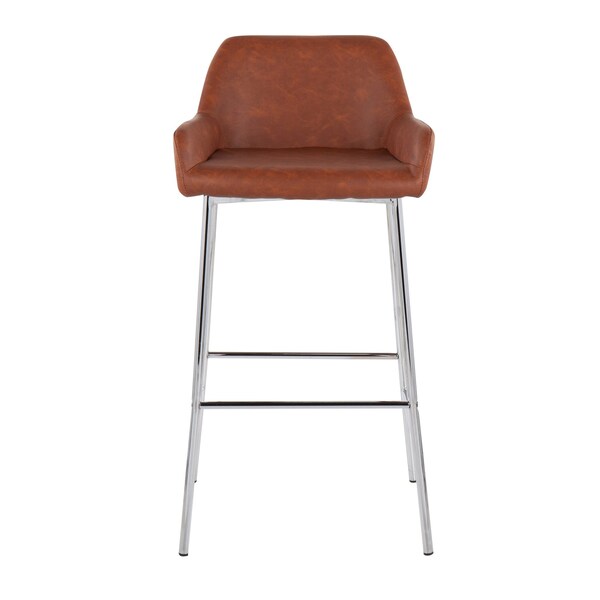 Lumisource Daniella Fixed-Height Bar Stool - Set of 2 PR - B30-DNLA2 CHRMPUCAM2