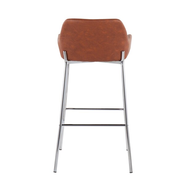 Lumisource Daniella Fixed-Height Bar Stool - Set of 2 PR - B30-DNLA2 CHRMPUCAM2
