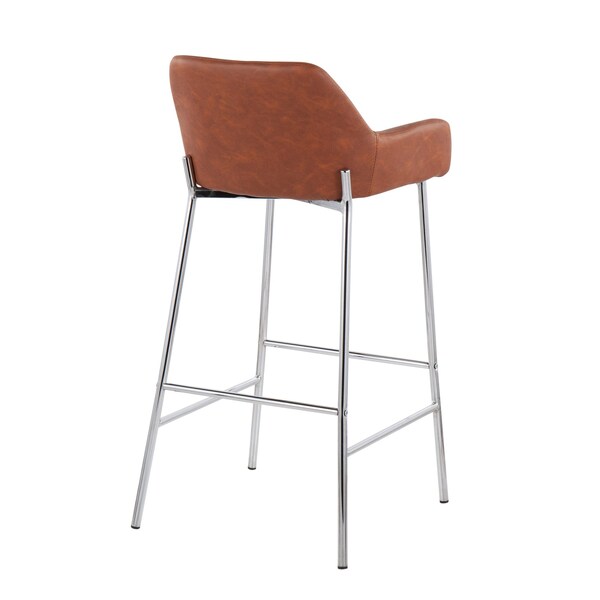 Lumisource Daniella Fixed-Height Bar Stool - Set of 2 PR - B30-DNLA2 CHRMPUCAM2