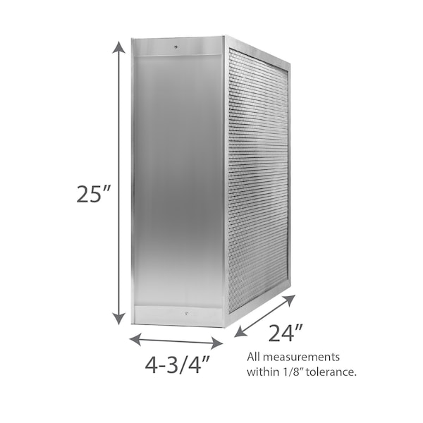 Air-Care 25"x25"x5" Wide Body Washable Permanent Furnace Filters - ESS24255
