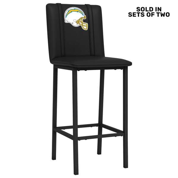 Dreamseat Bar Stool 500 with Los Angeles Chargers Helmet Logo, 2PK - XZ500BSDBLK-PSNFL20077A
