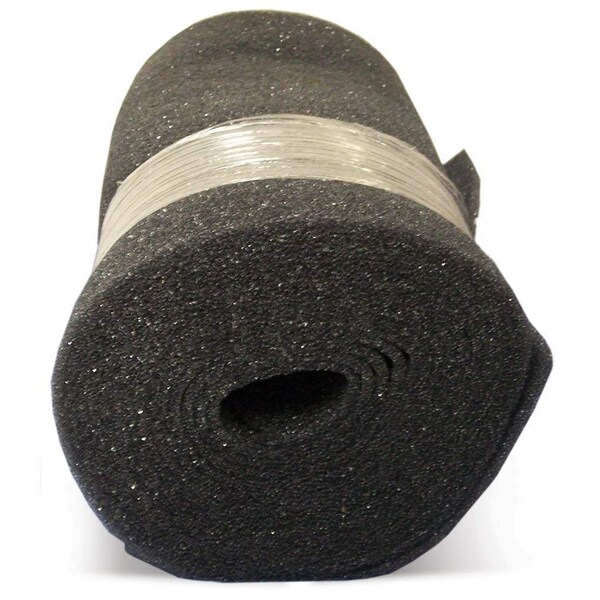 Duraflow Filtration Air Filter Foam Roll Media, 30 x 25 x 1/4, Dark Gray - F302525