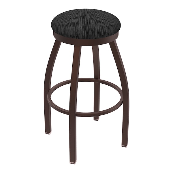 Holland Bar Stool Co 30" Swivel Bar Stool, Bronze Finish, Graph Coal Seat - 80230BZ018