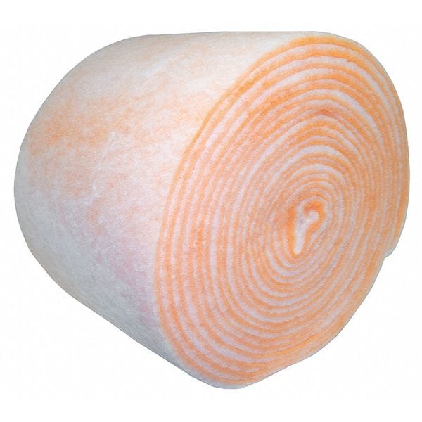 Zoro Select 12 in x 60 ft x 1 in Polyester Air Filter Roll, MERV 8, Orange/White (Formerly Air Handler) - 2JRU4