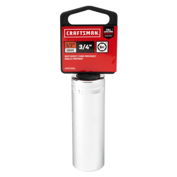 Craftsman Sockets, 3/4" S X 1/2" drive S SAE 6 Poi - CMMT45935