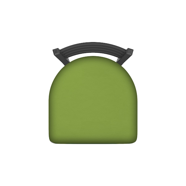 Holland Bar Stool Co 30" Swivel Bar Stool, Pewter Finish, Canter Kiwi Green Seat - 41030PW009