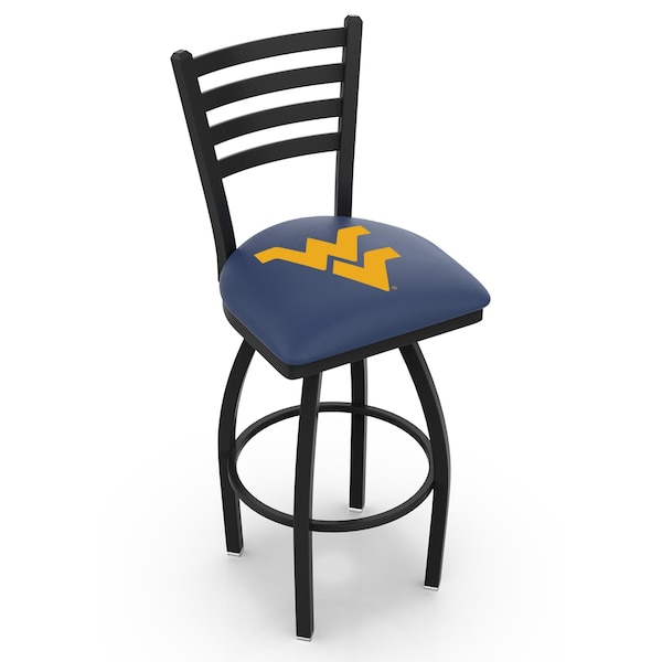 Holland Bar Stool Co 30" Blk Wrinkle West Virginia Swivel Bar Stool, Ladder Back - L01430WESTVA