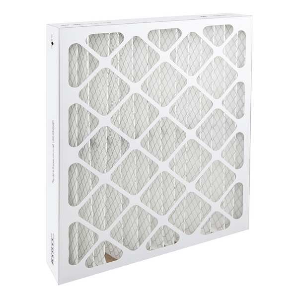 Zoro Select 20x25x4 Pleated Air Filter, High Capacity, Synthetic, MERV 13, 1.0 to 3.0 micron - 786EK9