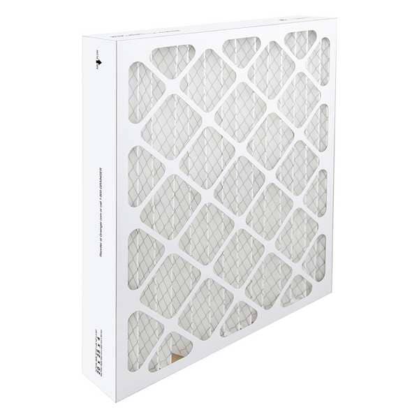 Zoro Select 20x25x4 Pleated Air Filter, High Capacity, Synthetic, MERV 13, 1.0 to 3.0 micron - 786EK9