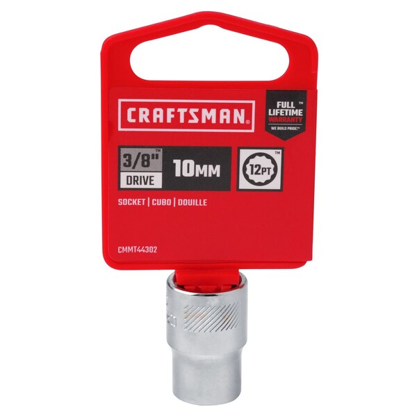Craftsman Sockets, 10 mm S x 3/8" Drive S Metric 1 - CMMT44302