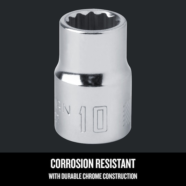 Craftsman Sockets, 10 mm S x 3/8" Drive S Metric 1 - CMMT44302