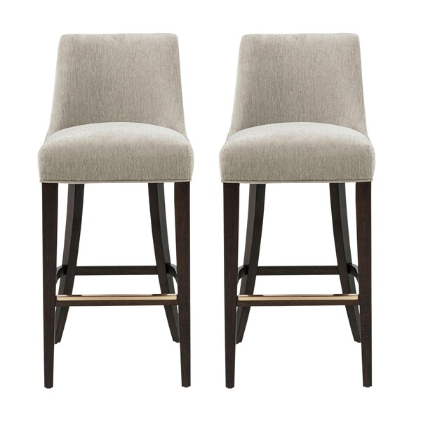 Manhattan Comfort Beever Barstool in Taupe - Set of 2 - 2-BS027-TP