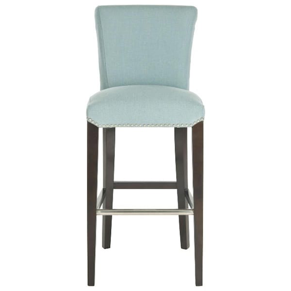 Safavieh Seth Bar Stool- Sky Blue - 43.5 x 23.2 x 18.7 in. - MCR4510H