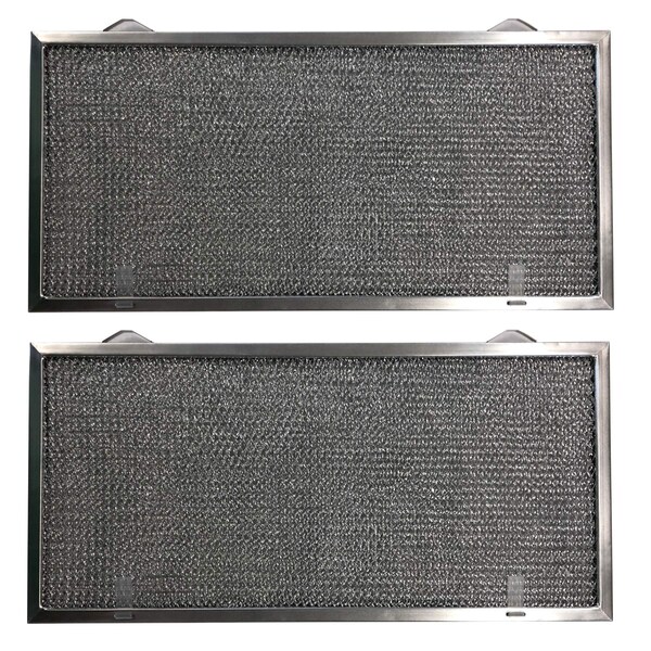 Duraflow Filtration Range Filter for GE WB13X5001- 8-3/4 x 18-1/8 x 3/8 2PTLS 2TSLS - 2-Pk - A61029 - 2 PACK