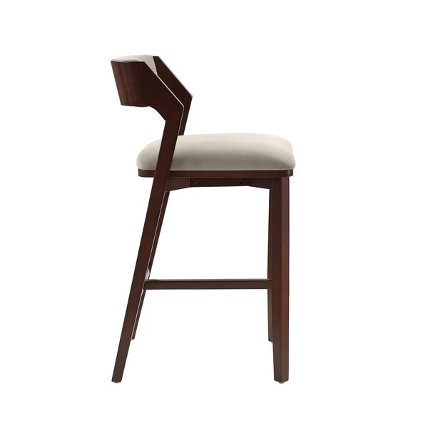Manhattan Comfort Patricia Barstool in Linen - Set of 3 - 3-BS026-LN