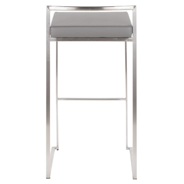 Lumisource Fuji Stacker Barstool - Set of 2 PR - B30-FUJI GY2
