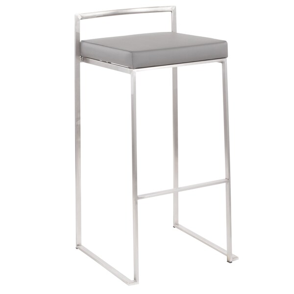 Lumisource Fuji Stacker Barstool - Set of 2 PR - B30-FUJI GY2