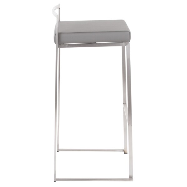 Lumisource Fuji Stacker Barstool - Set of 2 PR - B30-FUJI GY2
