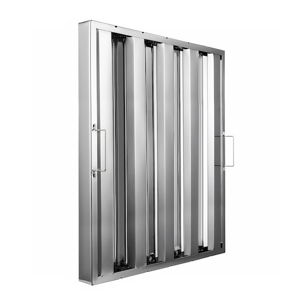 Amgood 16 in. x 25 in.  x 2 in.  Stainless Steel Hood Filter, 2PK - SSHF-1625-2PK-Z