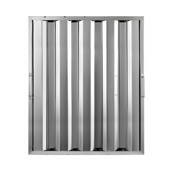 Amgood 16 in. x 25 in.  x 2 in.  Stainless Steel Hood Filter, 2PK - SSHF-1625-2PK-Z