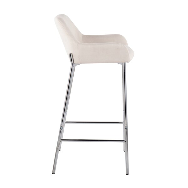 Lumisource Daniella Fixed-Height Bar Stool - Set of 2 PR - B30-DNLA2 CHRMCR2