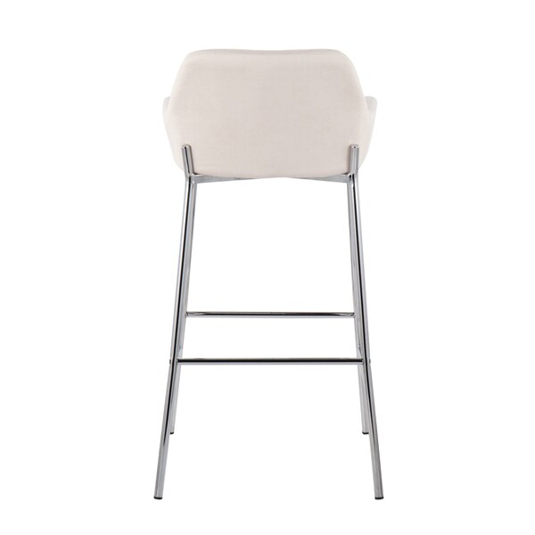 Lumisource Daniella Fixed-Height Bar Stool - Set of 2 PR - B30-DNLA2 CHRMCR2